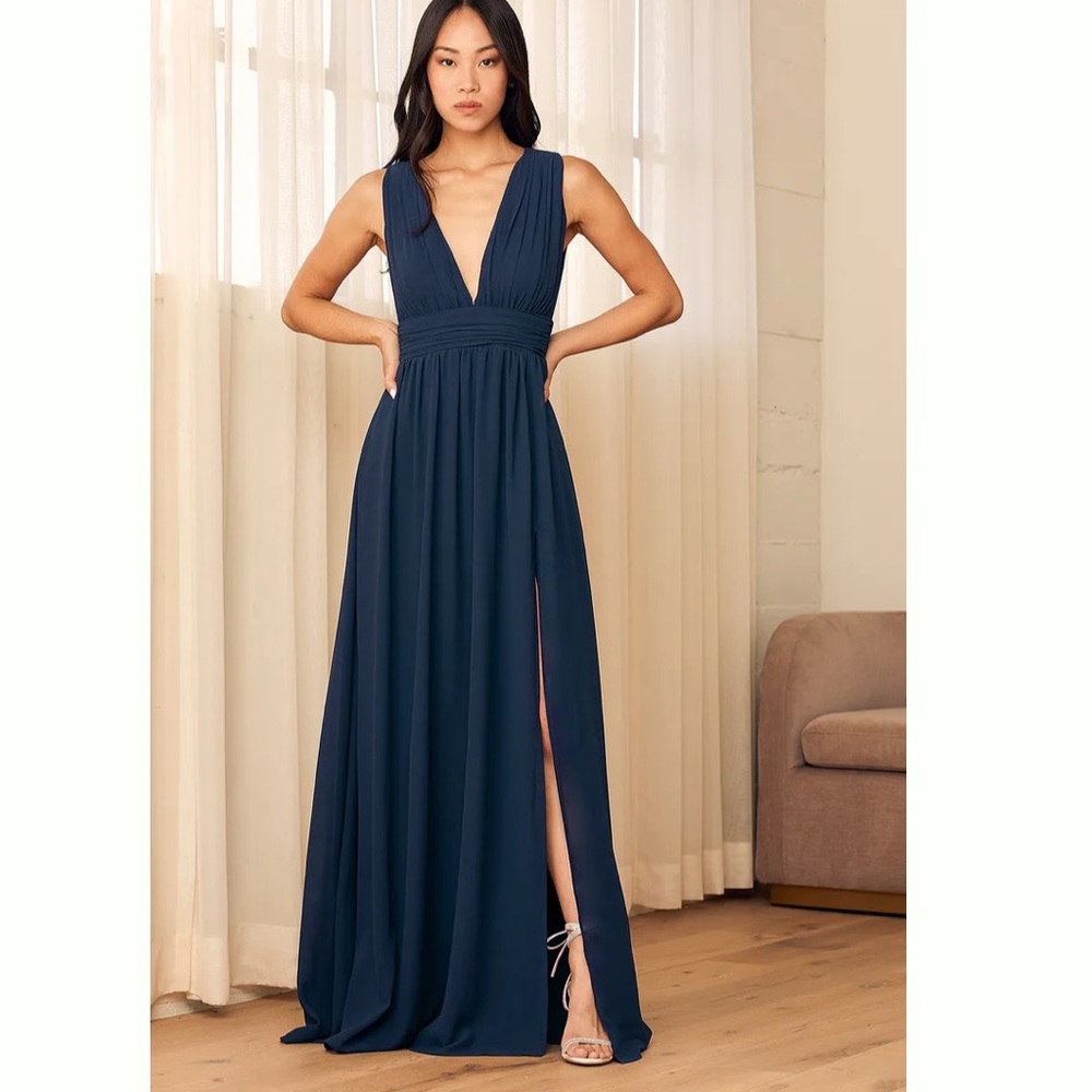 Heavenly Hues Navy Blue Maxi Dress